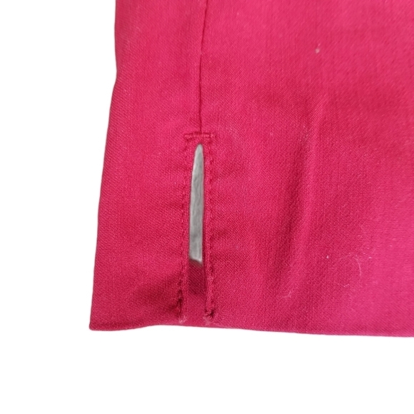 Carroll Reed Sz.8 Red Stretch Classic Capri Pants Casual Laid Back Modern Chic - Picture 4 of 8